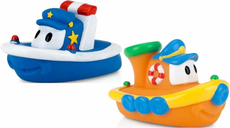 Giocattoli da bagno | 2-Pack Tub Tugs Giocattoli Flottanti per Bagno Nautici  Colori Variabili (Confezione da 2)