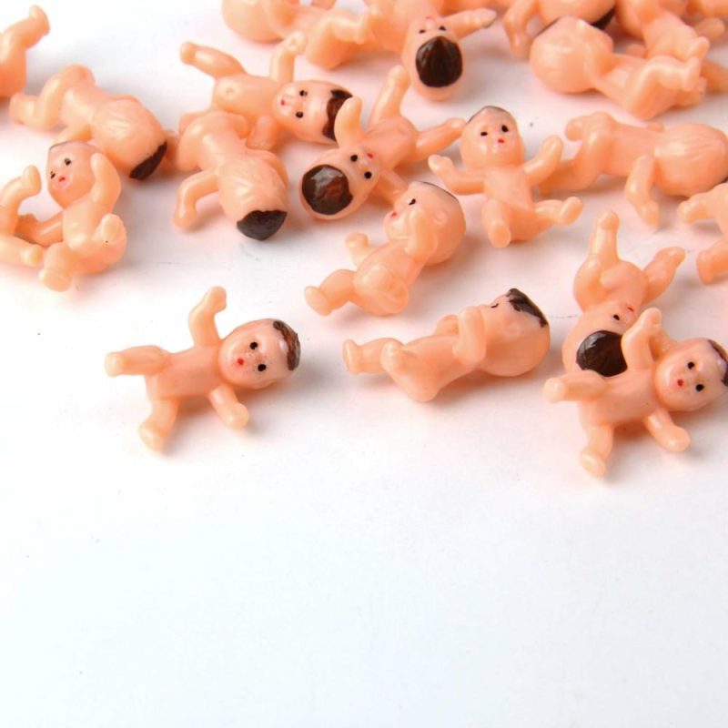 Giocattoli da bagno | 36Pcs Mini Plastic Babies For Baby Shower Ice Cube Game Party Decorations Baby Toys