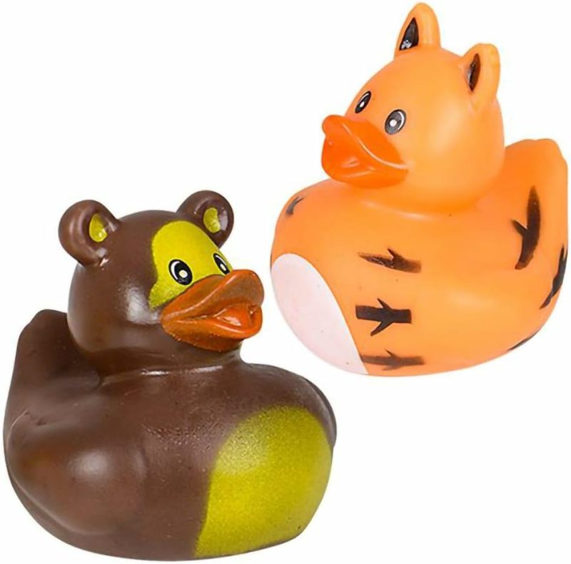 Giocattoli da bagno | Animal Safari Zoo Piscina Uccellino di Gomma Giocattolo Uccellini per Bambini Bagno Compleanno Battesimo Aula Estate Spiaggia E Piscina Attività Favori 2″ (6-Pack)