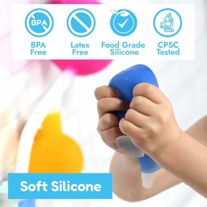 Giocattoli da bagno | Aqualab Giocattoli da Bagno per Bambini 4-8 Anni – Giocattolo da Bagno a Tema Scienza in Silicone con Svuotamento a Muro – Inclusi Becher, Fiale e Tubi da Prova