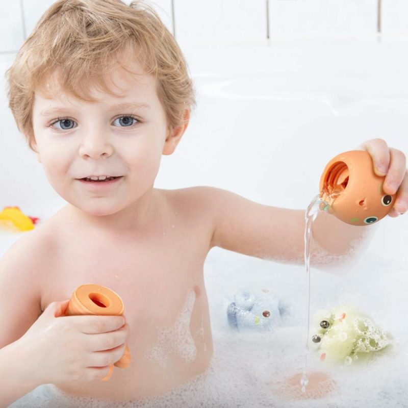 Giocattoli da bagno | Baby Bagno Giocattoli 4 Pezzi Giocattoli Bagno per Bambini 6 – 12 Mesi Accessori per il Tavolo dell’Acqua Giocattoli Bagno per Bambini 1-3 Anni Regali per Bambina Bambino