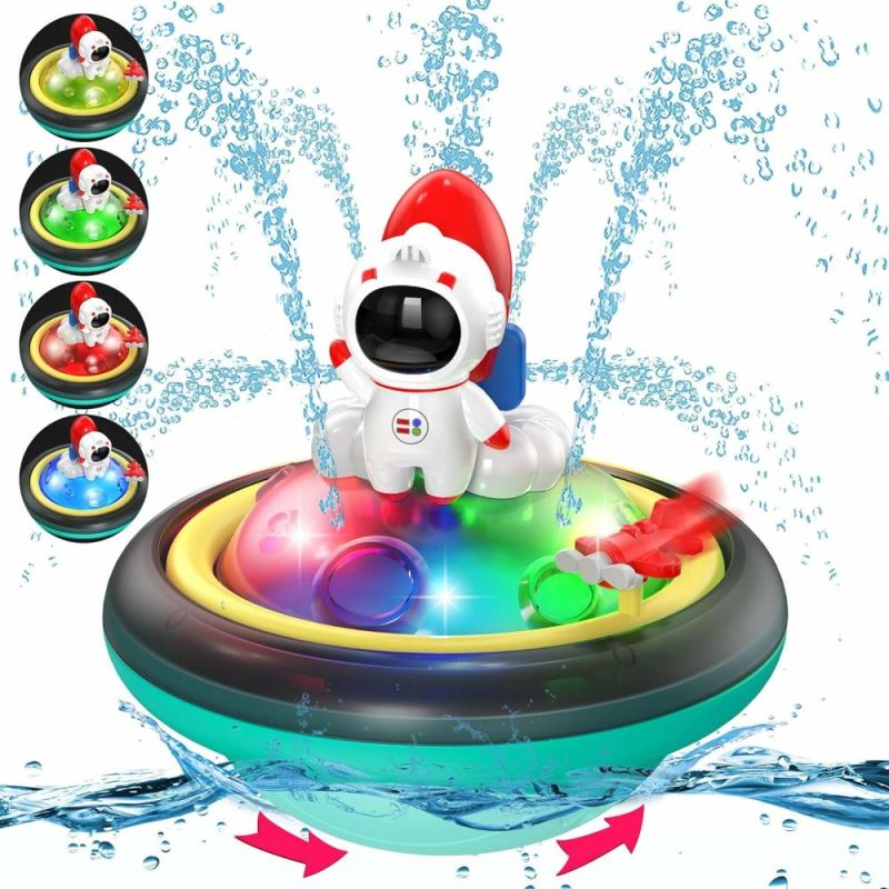 Giocattoli da bagno | Baby Bagno Giocattoli Bambini   Giocattolo Spruzzo Acqua Rotazione Giocattolo Bagno Lucido  Giocattolo Spruzzo Doccia Induzione Automatica con Led  Giocattolo Bagno Piscina Bagno Regalo per 1 2 3 4 5 Anni Bambini Ragazzi Ragazze