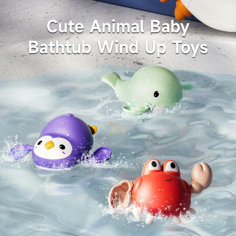 Giocattoli da bagno | Baby Bagno Gioco, Macchina Fai Bolla Musica, 3 Giocattoli da Bagno a Rullino, Gioco d’Acqua per Bambini, Bambini Ragazzi Ragazze, 4 Pezzi