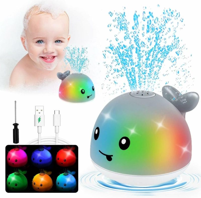 Giocattoli da bagno | Baby Bagno Gioco Neonato Bambino – Gioco Bagno Sfere Luci per Bambini 1-3 2-4 3-5 4-8 Senza Mold Bagno Vasca Piscina Gioco Bagno per Bambini 6-12-18-24 Mesi Regali di Primo Compleanno Bambino