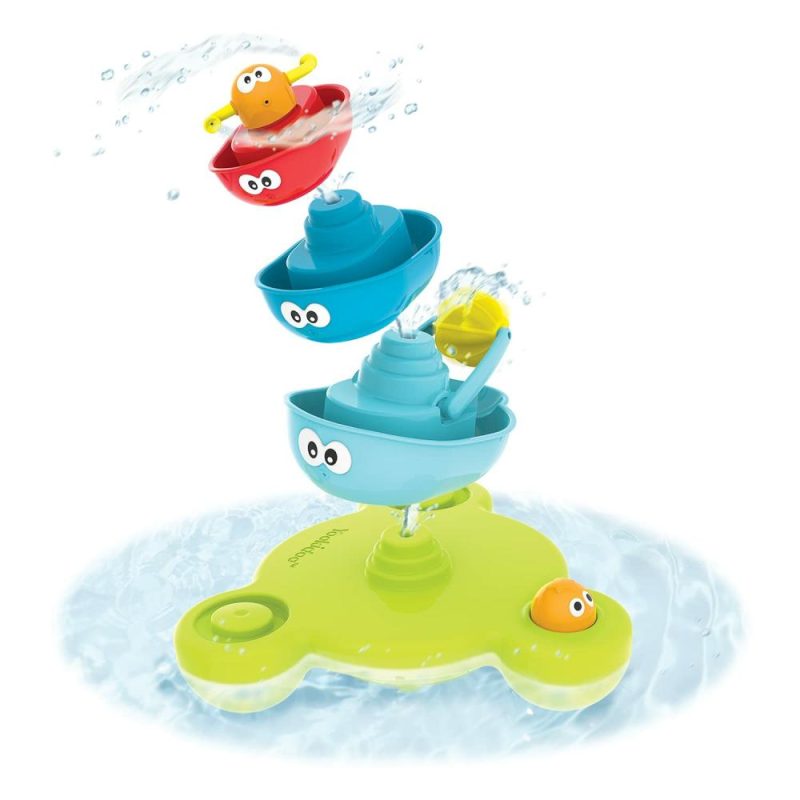 Giocattoli da bagno | Baby Bagno Gioco (Set da 7 Pezzi) – Fontana da Bagno Stack N’ Spray – Fontana Magica per Divertimento in Bagno