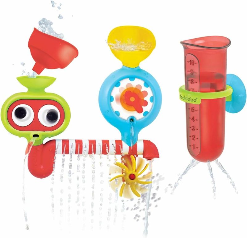 Giocattoli da bagno | Baby Bagno Parete Gioco (1-3 anni) Ruota Acquatica e Occhi Rotanti – Senza Muffa – da Attaccare a Qualsiasi Vasca o Doccia – Laboratorio di Rotazione e Spruzzo Acqua – Ideale per Bambini Maschi, Femmine e Bambini