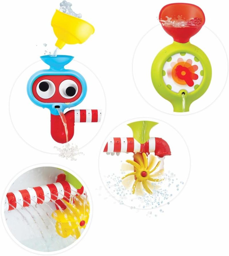 Giocattoli da bagno | Baby Bagno Parete Gioco (1-3 anni) Ruota Acquatica e Occhi Rotanti – Senza Muffa – da Attaccare a Qualsiasi Vasca o Doccia – Laboratorio di Rotazione e Spruzzo Acqua – Ideale per Bambini Maschi, Femmine e Bambini