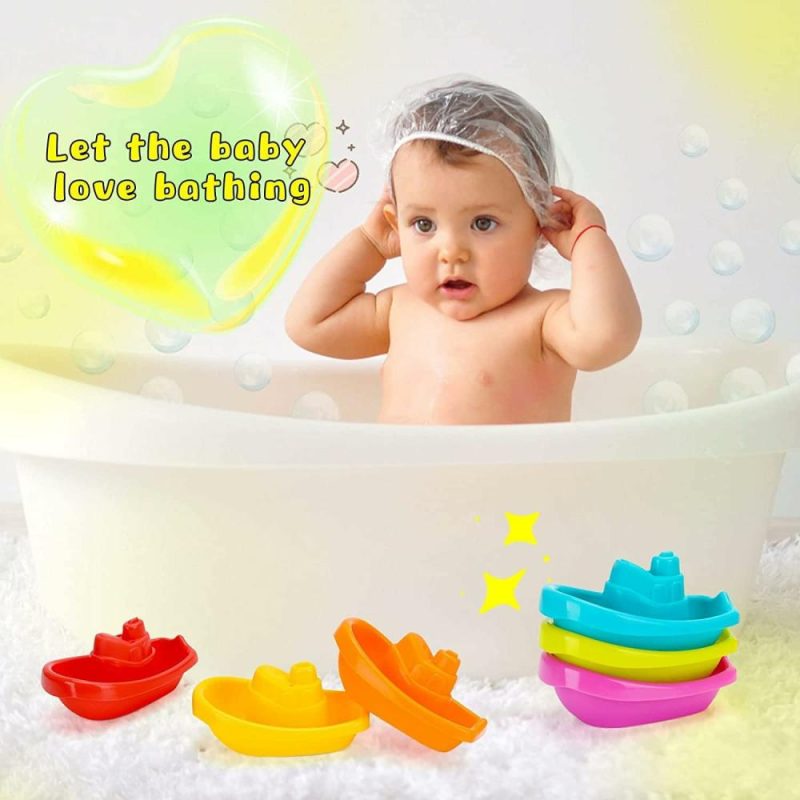 Giocattoli da bagno | Baby Bath Toys 6-12-18 Mesi – Nautica Giocattoli a Flottare Scalabili per Bambini