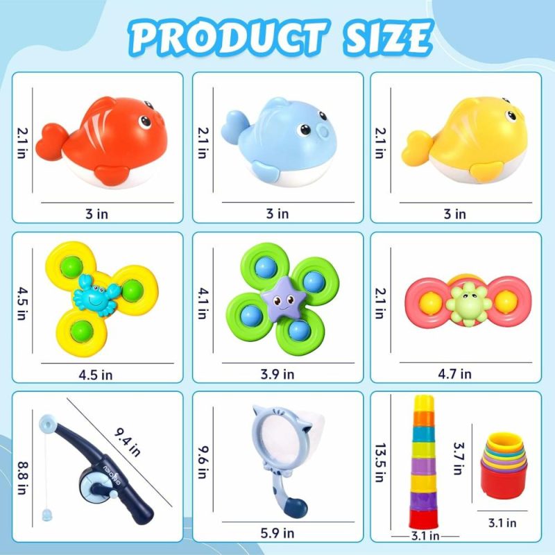 Giocattoli da bagno | Baby Bath Toys For Toddlers 1-3  Bathtub Toys Kids Shower Toys With Stacking Cups  Fishing Games & Net  Bathtub Water Table Shower Pool Toys Set For Boys Girls  16 Pcs

Giocattoli da Bagno per Bambini 1-3  Giocattoli da Bagno e doccia per bambini con tazze a impilare  Giochi di Pesca e Rete  Set di Giocattoli da Bagno Acqua e doccia per Bambini maschi e femmine  16 Pezzi