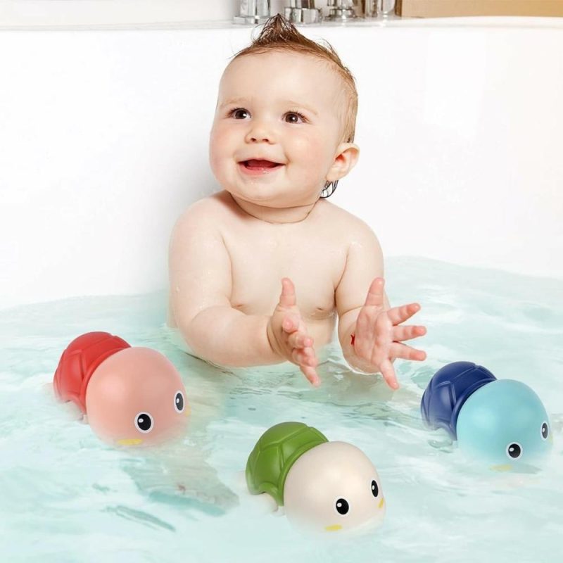 Giocattoli da bagno | Baby Bath Toys-Giochi da Bagno con Tartaruga a Rullo, Gioco per Bambini 6-12 Mesi, Giochi da Bagno Senza muffa, Gioco per il Bagno e Piscina per Bambini, Regalo per Bambini di 1 2 3 4 Anni Maschi e Femmine