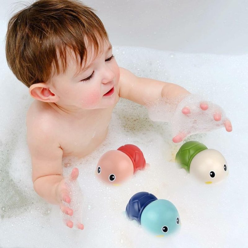 Giocattoli da bagno | Baby Bath Toys-Giochi da Bagno con Tartaruga a Rullo, Gioco per Bambini 6-12 Mesi, Giochi da Bagno Senza muffa, Gioco per il Bagno e Piscina per Bambini, Regalo per Bambini di 1 2 3 4 Anni Maschi e Femmine