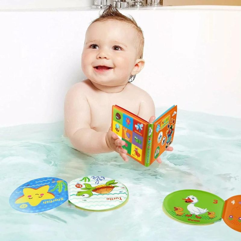 Giocattoli da bagno | Baby Bath Toys – Libri da Bagno Non Tossici per Bambini – Tempo del Bagno – Giocattoli per la Vasca da Bagno per Bambini da 6 a 12 anni e 18 mesi – Giocattoli Educativi morbidi per Bambine e Bambini da 1 a 3 anni (Confezione da 3)