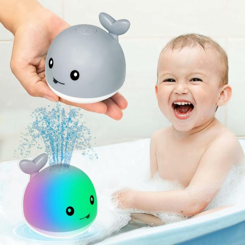 Giocattoli da bagno | Baby Whale Bath Toy Bambino: Fontana Lucida 6-12 Mesi Vasca da Bagno 18-24 Piscina 3 4 5 7 8 9 10 15 Spruzzatore Vasca Giochi d’Acqua Bambini 1 Ragazza Bambino Compleanno Bagno Regali Neonato Accessori Essenziali