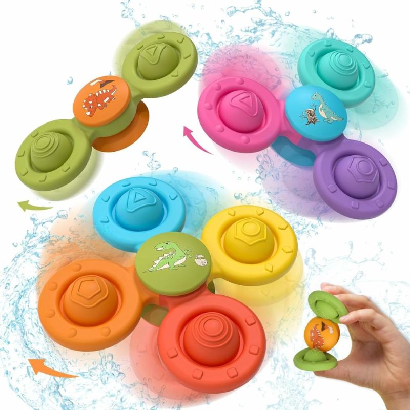 Giocattoli da bagno | Bagnanti per Bambini 3 Pezzi Silicone Cuscino di Sospensione Giocattolo  Giocattoli per Bambini da 1+ Anni  Giocattoli Rotanti per Bambini  Giocattoli per Bambini di 1 Anno  Giocattoli Sensoriali per Bambini da 1 a 3 Anni