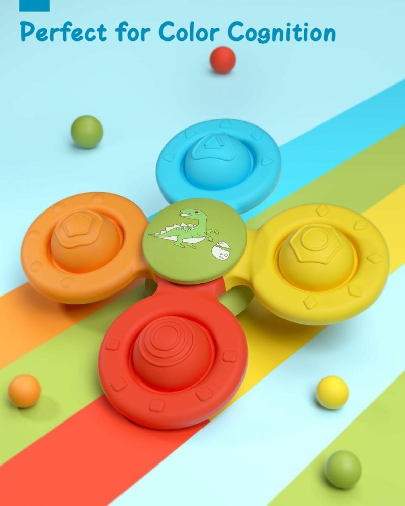 Giocattoli da bagno | Bagnanti per Bambini 3 Pezzi Silicone Cuscino di Sospensione Giocattolo  Giocattoli per Bambini da 1+ Anni  Giocattoli Rotanti per Bambini  Giocattoli per Bambini di 1 Anno  Giocattoli Sensoriali per Bambini da 1 a 3 Anni