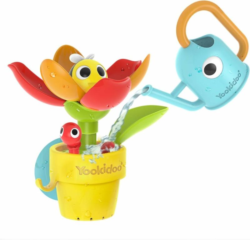 Giocattoli da bagno | Bagnetto per Bambino da 1 a 3 Anni – Annaffiatoio a Scomparsa Farfalla Fiore (Senza muffa) Set di Avventura Giardino con Annaffiatoio – Divertimento per la Doccia, Ideale per Bambini, Ragazzi e Bambine