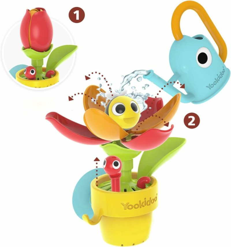 Giocattoli da bagno | Bagnetto per Bambino da 1 a 3 Anni – Annaffiatoio a Scomparsa Farfalla Fiore (Senza muffa) Set di Avventura Giardino con Annaffiatoio – Divertimento per la Doccia, Ideale per Bambini, Ragazzi e Bambine