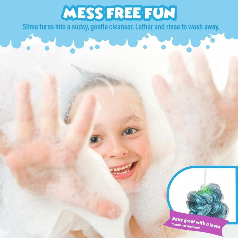 Giocattoli da bagno | Bagnoschiuma Slime per Bambini Varieta’ 4 Pack | Texture Gocciolante e Giocosa con Profumi Fruttati Freschi | Testato dal Dermatologo | Giochi Sensoriali Bagnanti per Bambini e Ragazzi | Sapone Slime Colorato per Bambini