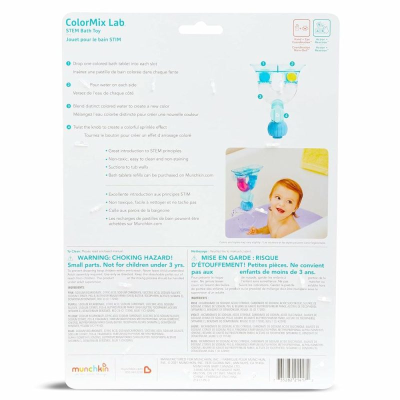 Giocattoli da bagno | Colormix Lab – Apprendimento Stem per Bambini – Gioco da Bagno  Include 12 Compresse Colorate per il Bagno