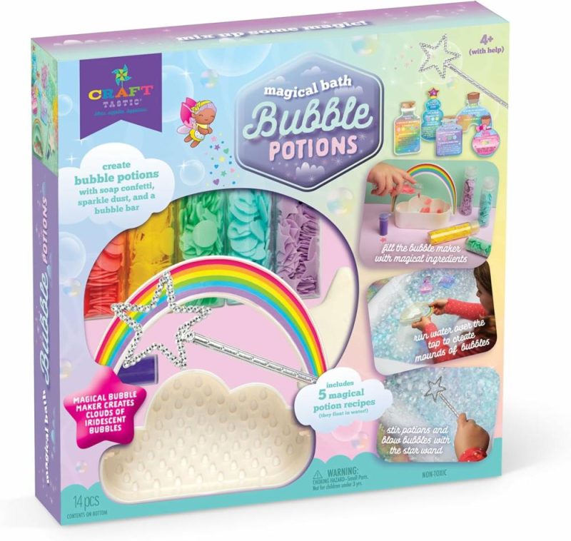 Giocattoli da bagno | Craft-Tastic – Pozioni di Schiuma da Bagno Gioco – Fai Da Te Tavolo dell’Acqua per la Vasca – Crea Pozioni Magiche e Schiume nella Vasca – Per Bambini di 4 Anni e Più con Aiuto