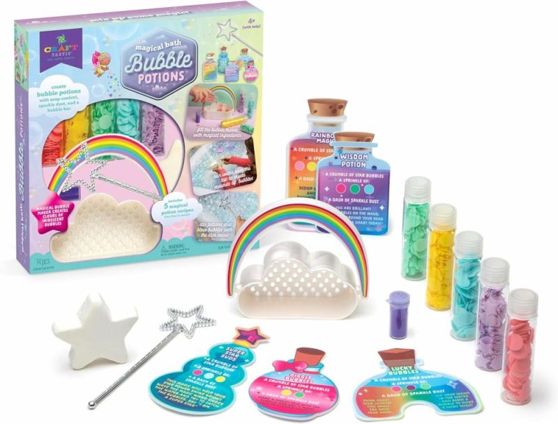 Giocattoli da bagno | Craft-Tastic – Pozioni di Schiuma da Bagno Gioco – Fai Da Te Tavolo dell’Acqua per la Vasca – Crea Pozioni Magiche e Schiume nella Vasca – Per Bambini di 4 Anni e Più con Aiuto