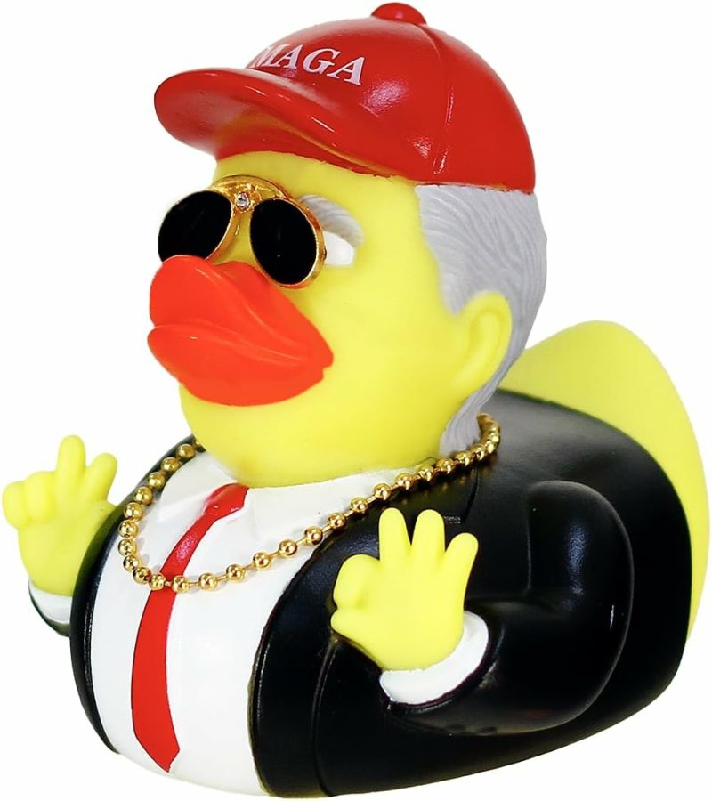 Giocattoli da bagno | Donald Trump Duck Trump Merchandise Car Dashboard Decorations Car Accessories Trump Ducks For Jeeps Grandi Pesci di Gomma Donald Duck Pesci di Gomma Grandi