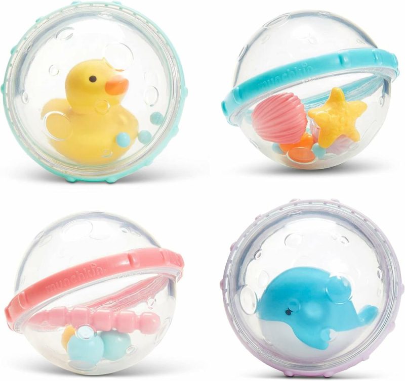 Giocattoli da bagno | Float & Play Bubbles Bambino e Bambina Bagno Gioco 4 Pezzi