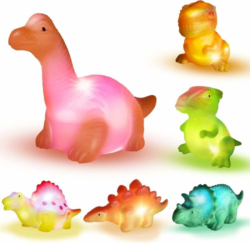 Giocattoli da bagno | Gioca a Bagno,6 Confezioni di Dinosauro Flottante,Gioco da Bagno Senza Buco per Bambini,Per Compleanno,Christmas,Pasqua,Adatto per Bambini Maschi e Femmine di Prescolare