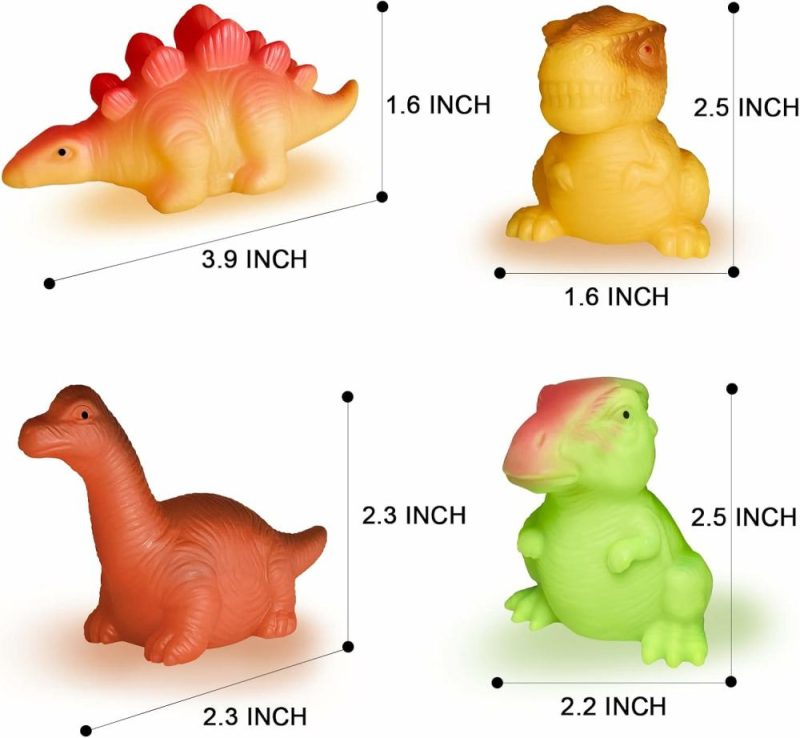 Giocattoli da bagno | Gioca a Bagno,6 Confezioni di Dinosauro Flottante,Gioco da Bagno Senza Buco per Bambini,Per Compleanno,Christmas,Pasqua,Adatto per Bambini Maschi e Femmine di Prescolare