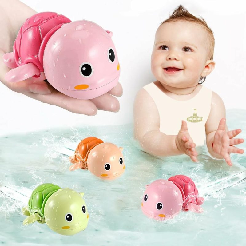 Giocattoli da bagno | Giocattoli da Bagno – Giocattoli Acquatici per Bambini da 1 a 3 Anni – Regali di Gioco di Piscina Flottanti per Bambina Bambino di 1 Anno – Tartaruga da Bagno a Rullino per Bambini 2-4 Anni – 2024 Versione Migliorata