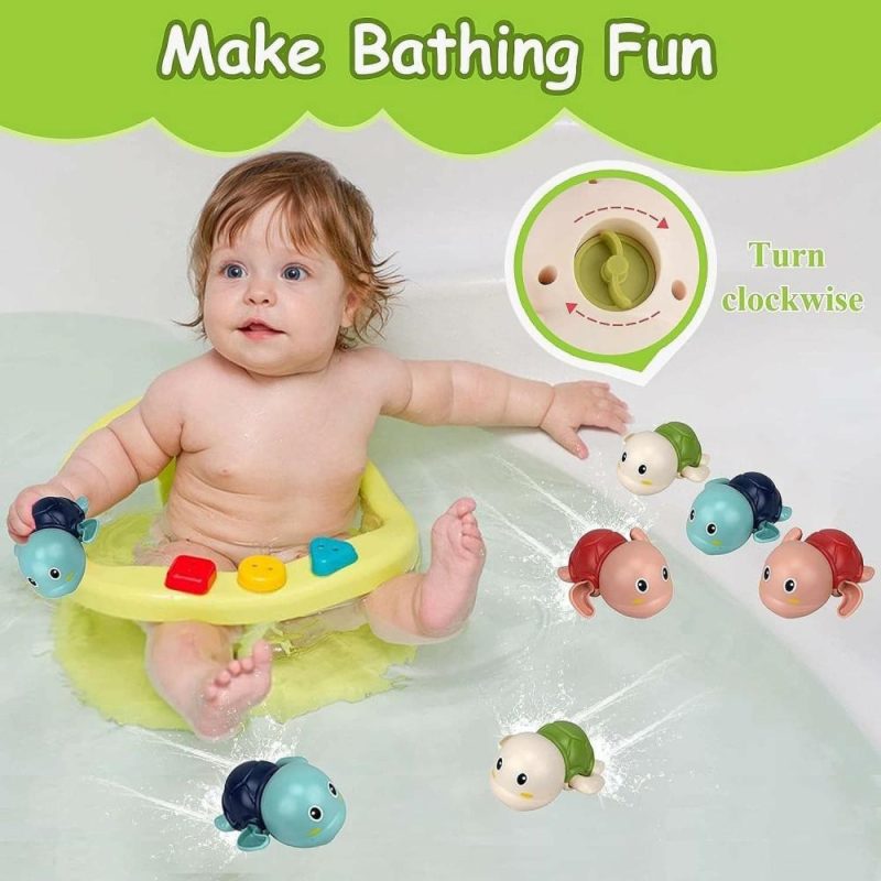 Giocattoli da bagno | Giocattoli da Bagno per Bambini 1-3 – Giocattoli da Bagno a Rullo per 1 2 3 4 Anni Bambini Uomini Donne Regali – Giocattoli da Bagno per Bambini Baby Piscina Acqua Giocattoli – Carini Tartarughe Flottanti per Bambini di 1-4 Anni Regali di Natale e Compleanno per Bambini