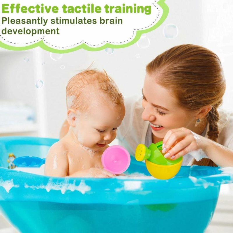 Giocattoli da bagno | Giocattoli da Bagno per Bambini da 1 a 3 Anni – Piscina da Bagno per Bambini, Giocattoli da Tavolo con Acqua, Giocattoli da Bagno Facili da Pulire, Senza muffa, Giocattoli da Bagno divertenti, Addestramento Tattile, Regali per Neonati, 3 Confezioni