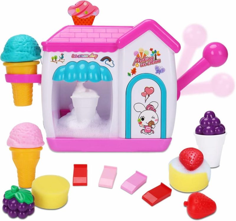 Giocattoli da bagno | Giocattoli da Bagno per Bambini da 3 a 5 Anni  Creatore di Schiuma di Gelato Giocattoli da Bagno per Bambini da 4 a 8 Anni  Set di Gioco Finta Torta con Bolla Bathtub Toys Età 3 4 5 Anni Bambine Bambini Regali di Natale e Compleanno Idea Pasqua