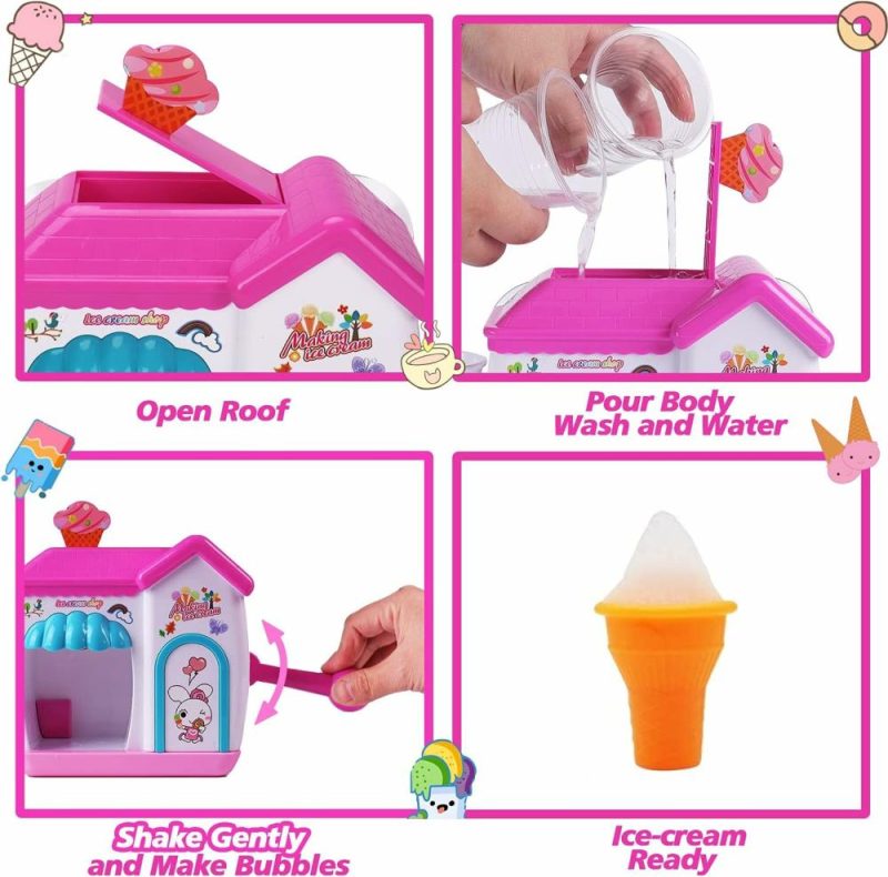 Giocattoli da bagno | Giocattoli da Bagno per Bambini da 3 a 5 Anni  Creatore di Schiuma di Gelato Giocattoli da Bagno per Bambini da 4 a 8 Anni  Set di Gioco Finta Torta con Bolla Bathtub Toys Età 3 4 5 Anni Bambine Bambini Regali di Natale e Compleanno Idea Pasqua