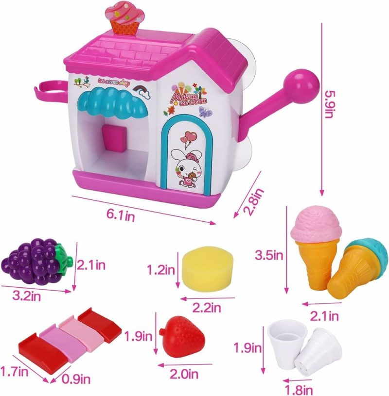 Giocattoli da bagno | Giocattoli da Bagno per Bambini da 3 a 5 Anni  Creatore di Schiuma di Gelato Giocattoli da Bagno per Bambini da 4 a 8 Anni  Set di Gioco Finta Torta con Bolla Bathtub Toys Età 3 4 5 Anni Bambine Bambini Regali di Natale e Compleanno Idea Pasqua