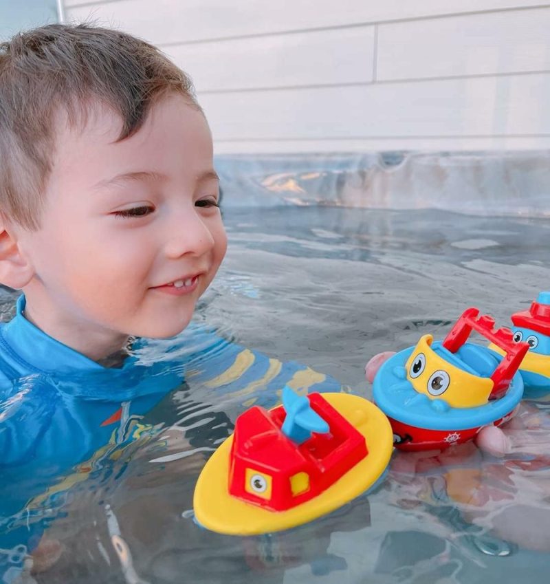 Giocattoli da bagno | Giocattoli da Bagno per Bambini e Bambine – Set di Navi a Magneti per Bambini e Bambine – Divertente e Educativo