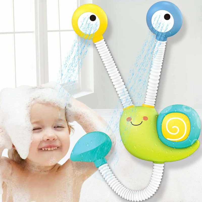 Giocattoli da bagno | Giocattoli da Bagno per Bambini, Pompa Automatica per Squalo per Bagnetto con 2 Getti da Doccia Giocattolo, Giocattoli da Bagno Bambini e Bambine, Regalo per Bambino e Bambina