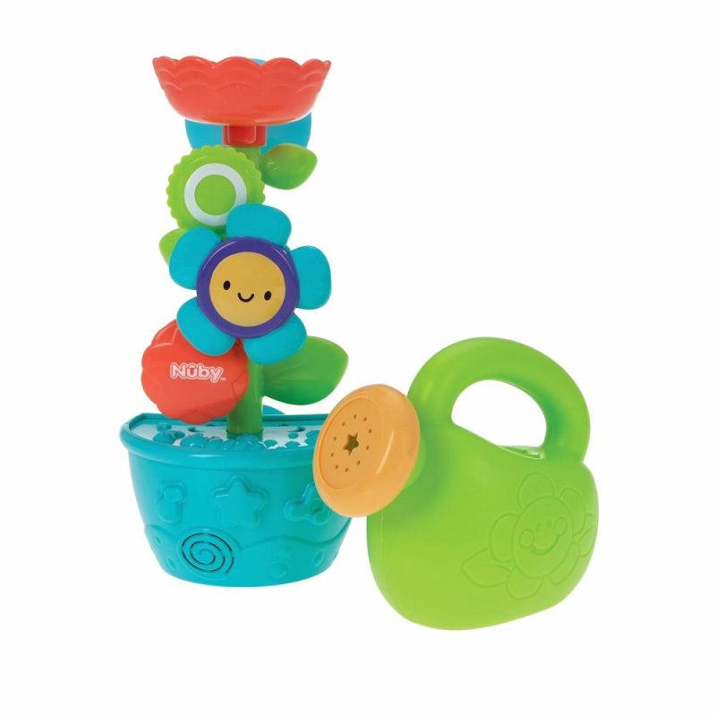 Giocattoli da bagno | Gioco da bagno Flow N’ Grow per il giardino con fiori e annaffiatoio – Gioco da bagno per bambini maschi e femmine da 18 mesi in su – Gioco da bagno con tappi adesivi per neonati che si attacca alla parete della doccia