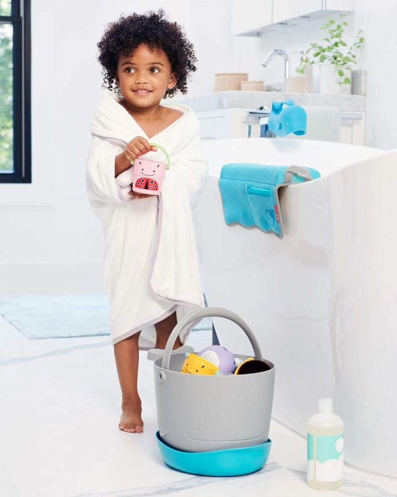 Giocattoli da bagno | Gioco da Bagno: Organizzatore Moby Stowaway Bucket Grigio