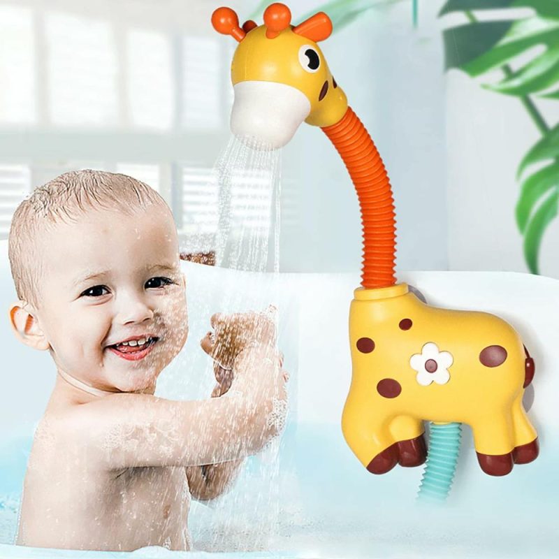 Giocattoli da bagno | Giraffa Bambino Bagno Giocattoli Spruzzatore Automatico Giocattolo di Succión Bagno per Bambini  Giocattoli per la Vasca da Bagno Giocattoli d’Acqua per Bambini 3-8 Anni  Giallo