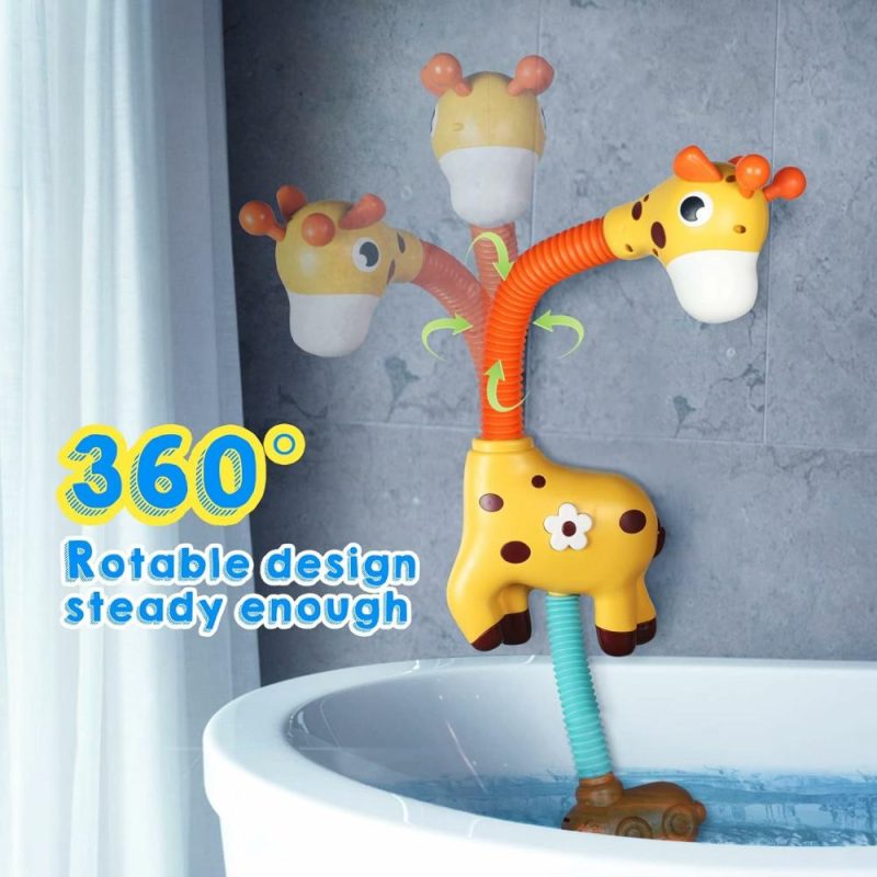 Giocattoli da bagno | Giraffa Bambino Bagno Giocattoli Spruzzatore Automatico Giocattolo di Succión Bagno per Bambini  Giocattoli per la Vasca da Bagno Giocattoli d’Acqua per Bambini 3-8 Anni  Giallo