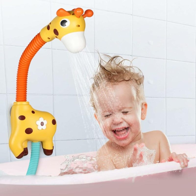 Giocattoli da bagno | Giraffa Bambino Bagno Giocattoli Spruzzatore Automatico Giocattolo di Succión Bagno per Bambini  Giocattoli per la Vasca da Bagno Giocattoli d’Acqua per Bambini 3-8 Anni  Giallo