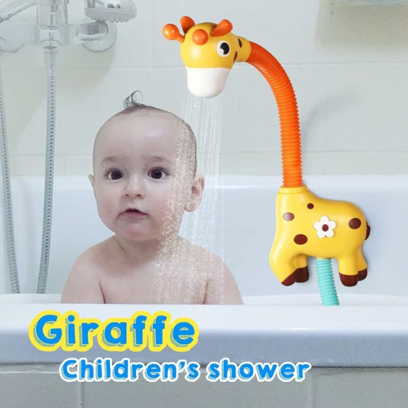 Giocattoli da bagno | Giraffa Bambino Bagno Giocattoli Spruzzatore Automatico Giocattolo di Succión Bagno per Bambini  Giocattoli per la Vasca da Bagno Giocattoli d’Acqua per Bambini 3-8 Anni  Giallo