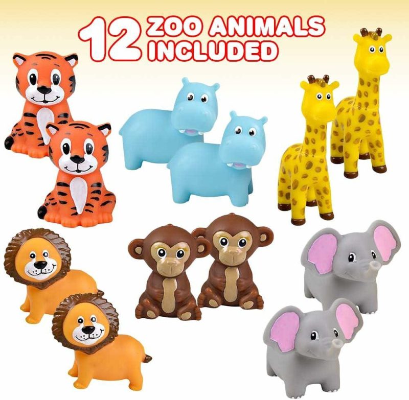 Giocattoli da bagno | ids
Vinyl Zoo Animals – Confezione da 12 Animali da Zoo Variati – Giocattoli da Schiacciare – Favori per la Festa di Compleanno Safari per Bambini – Giocattoli per la Vasca da Bagno e Piscina – Aiuti Didattici per Bambini e Ragazze