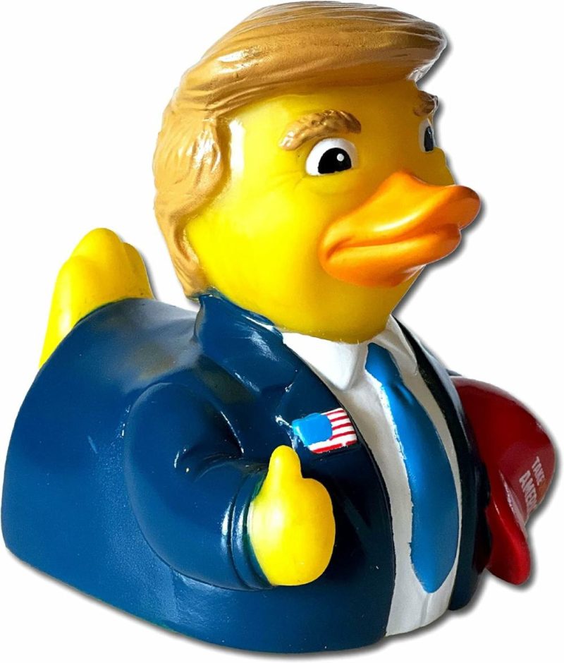 Giocattoli da bagno | Il Donald Duck Trump – Anatre di Gomma Flottanti – Gioco da Bagno Collezionabile Regalo per Bambini e Adulti di Tutte le Età