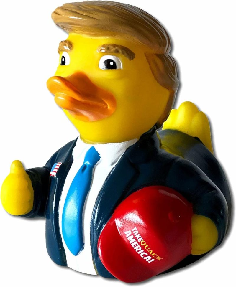 Giocattoli da bagno | Il Donald Duck Trump – Anatre di Gomma Flottanti – Gioco da Bagno Collezionabile Regalo per Bambini e Adulti di Tutte le Età