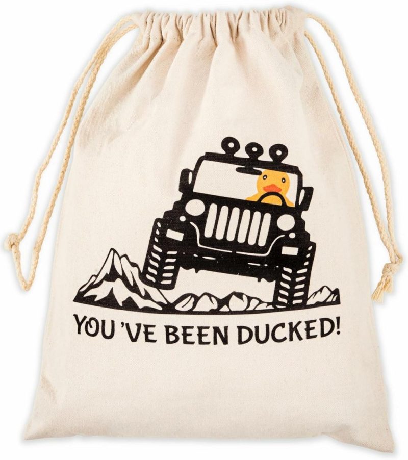 Giocattoli da bagno | Jeep Ducks Per Ducking Drawstring Duck Bag – 14″ X 11″ – Pannocchie Di Gomma Per Ducking Bag Jeep – Raccoglie Fino A 50 Jeep Ducks Per Ducking E Jeep Duck Tags – Regalo Per Proprietario/Amante Jeep – Pannocchie Per Jeep