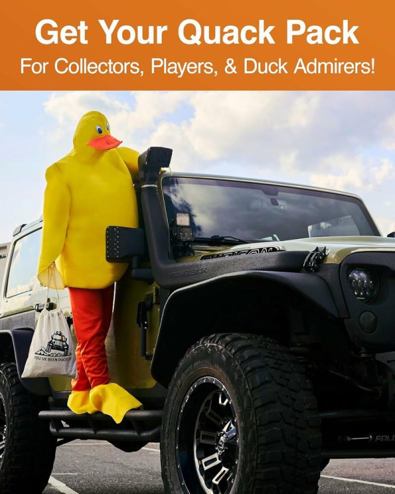 Giocattoli da bagno | Jeep Ducks Per Ducking Drawstring Duck Bag – 14″ X 11″ – Pannocchie Di Gomma Per Ducking Bag Jeep – Raccoglie Fino A 50 Jeep Ducks Per Ducking E Jeep Duck Tags – Regalo Per Proprietario/Amante Jeep – Pannocchie Per Jeep