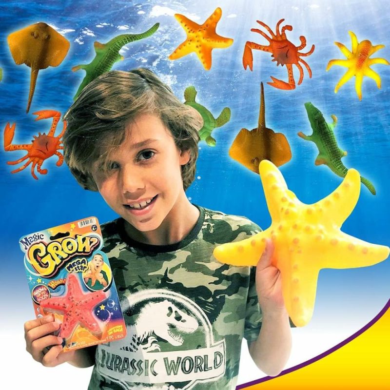 Giocattoli da bagno | Magic Grow Acquatici Animali Tema Mare (6 Confezioni Variate) Giochi Tema Vita Sull’ spiaggia | Giochi Espandibili da Bagno e Piscina in Bulk per Bambini. Giochi di Animali Marini per Party e Sacchetti di Regali. 302-6A