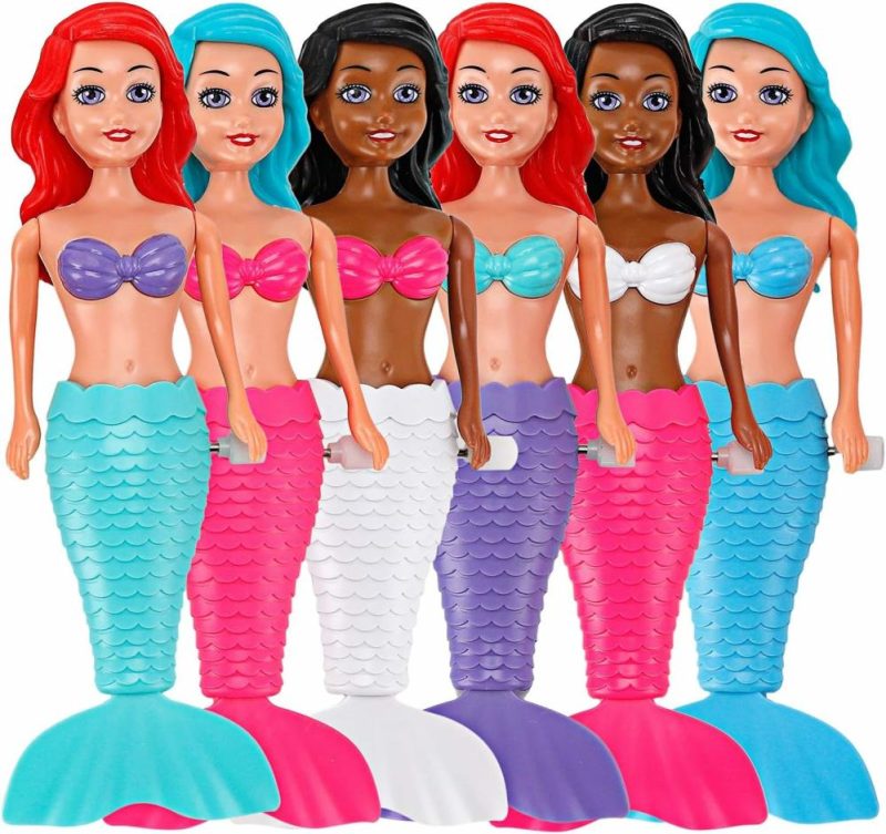 Giocattoli da bagno | Mermaid Bath Toys For Toddlers Kids Girls – Princess Wind Up Tail Flap Floating Water Bathtub Toys Swimming Pool Bathing Time Fun (6 Pack)  
Giocattoli da Bagno Meravigliose per Bambini – Collana di Sirenetta con Coda Rotante e Flap Galleggiante per Vasca da Bagno e Piscina, Tempo di Bagno divertente (6 Confezioni)